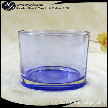 large purple colored glass candle tumblers for 3-wick candles